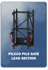 Pile gate lead section
