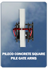 Pile gates square arms