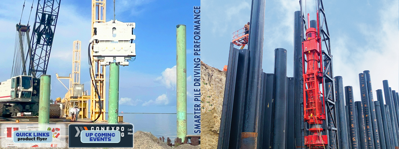 Pileco Vibratory V46, and Diesel Hammers